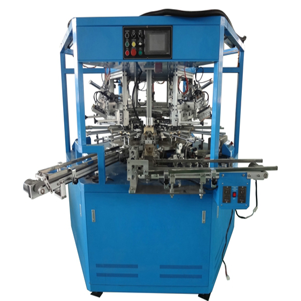 3 color auto LED rotary screen printing machine