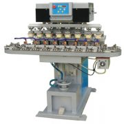 M8C 8 color pad printing machine with conveyor